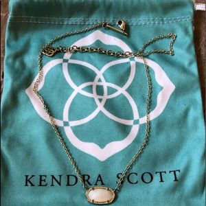 Kendra Scott Elisa Gold White-Mother-Of-Pearl.